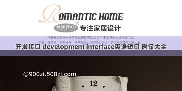 开发接口 development interface英语短句 例句大全