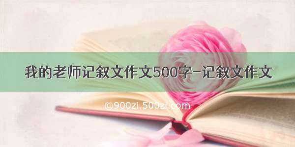 我的老师记叙文作文500字-记叙文作文