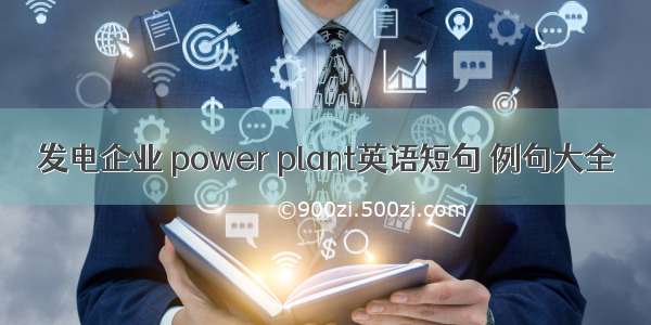 发电企业 power plant英语短句 例句大全