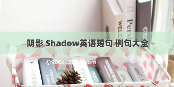 阴影 Shadow英语短句 例句大全