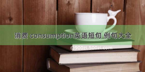 消费 consumption英语短句 例句大全