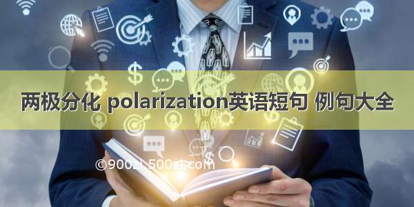 两极分化 polarization英语短句 例句大全