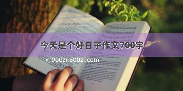 今天是个好日子作文700字