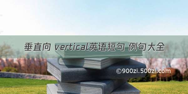 垂直向 vertical英语短句 例句大全