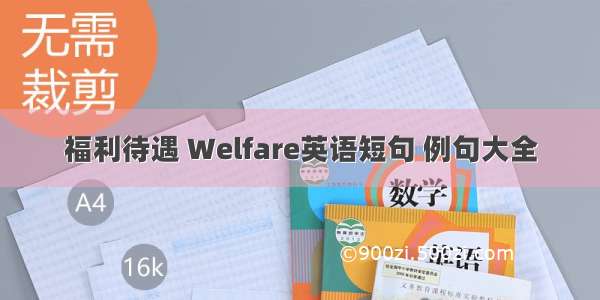 福利待遇 Welfare英语短句 例句大全