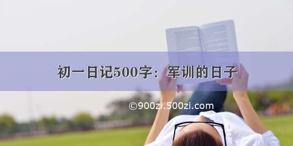 初一日记500字：军训的日子