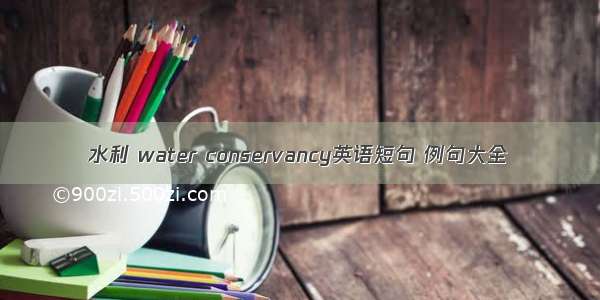 水利 water conservancy英语短句 例句大全