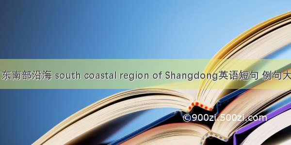 山东南部沿海 south coastal region of Shangdong英语短句 例句大全