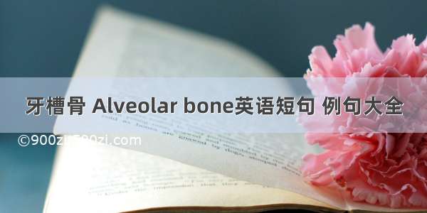 牙槽骨 Alveolar bone英语短句 例句大全