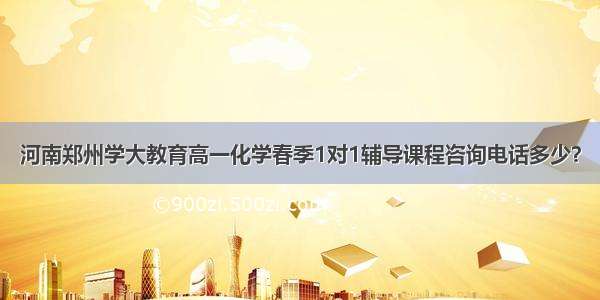 河南郑州学大教育高一化学春季1对1辅导课程咨询电话多少？