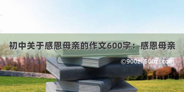 初中关于感恩母亲的作文600字：感恩母亲