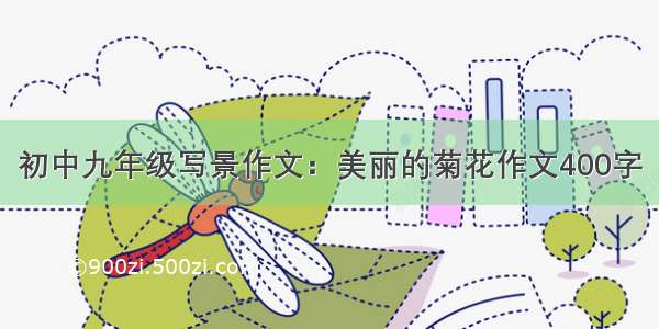 初中九年级写景作文：美丽的菊花作文400字