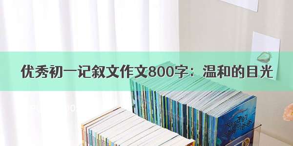 优秀初一记叙文作文800字：温和的目光