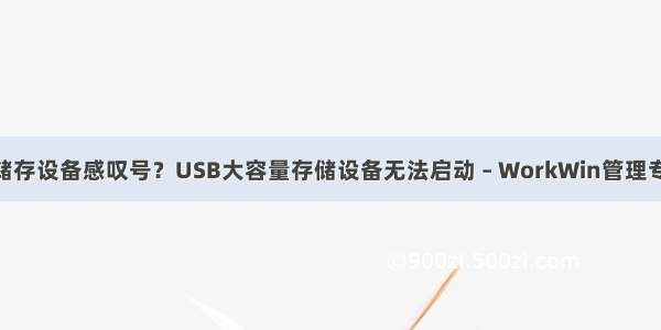 usb大容量储存设备感叹号？USB大容量存储设备无法启动 – WorkWin管理专家监控软件