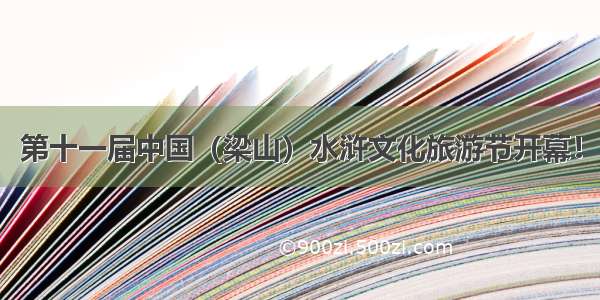 第十一届中国（梁山）水浒文化旅游节开幕！