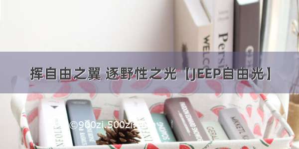 挥自由之翼 逐野性之光【JEEP自由光】