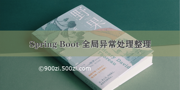 Spring Boot 全局异常处理整理