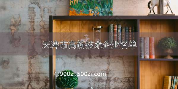天津市高新技术企业名单