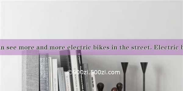 Nowadays we can see more and more electric bikes in the street. Electric bikes are easy to