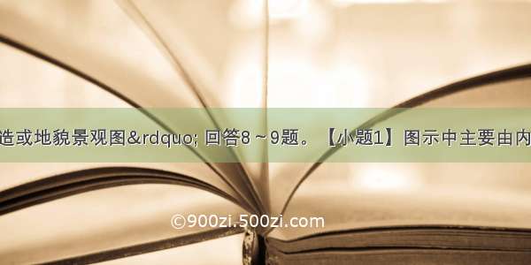 读“地质构造或地貌景观图” 回答8～9题。【小题1】图示中主要由内力作用形成的是【