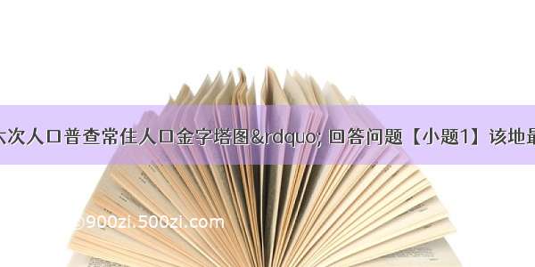 读“某地第六次人口普查常住人口金字塔图” 回答问题【小题1】该地最有可能是A上海市