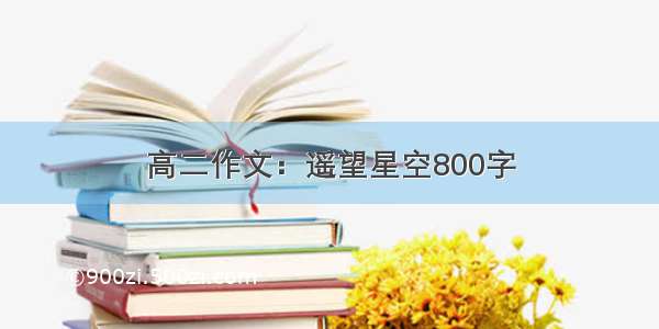 高二作文：遥望星空800字