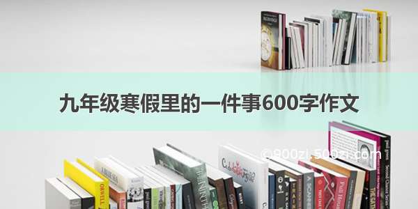 九年级寒假里的一件事600字作文