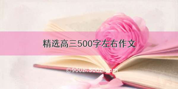 精选高三500字左右作文